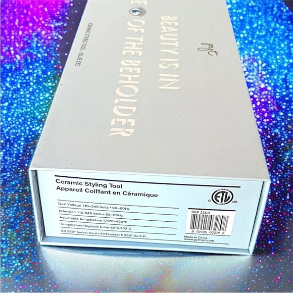 PYT Hair Professional Ceramic Flat Iron Styling Tool Blue Eye RV $300 NIB - Picture 12 of 12